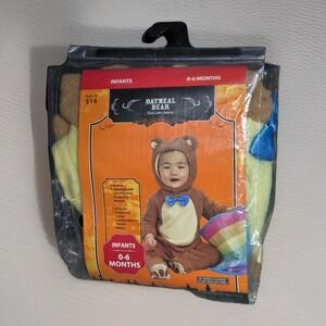 Rubies Oatmeal Bear Costume Outfit Babies 0 - 6 Months Rainbow Blanket Halloween